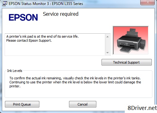 Epson L1110 show error on computer