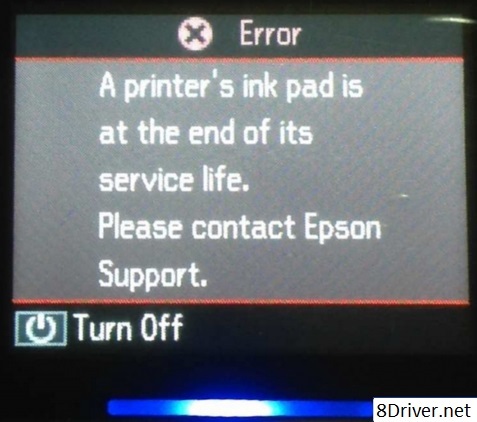 Fix Epson Stylus Photo 785 ink pads are at the end of their service life